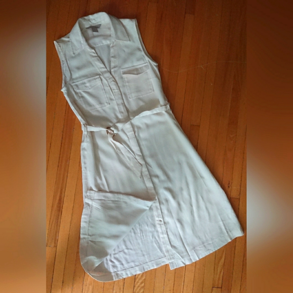 H&M white-cream Midi Dress, size XS